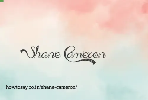 Shane Cameron