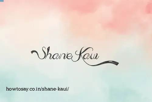 Shane Kaui