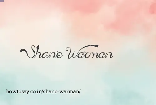 Shane Warman