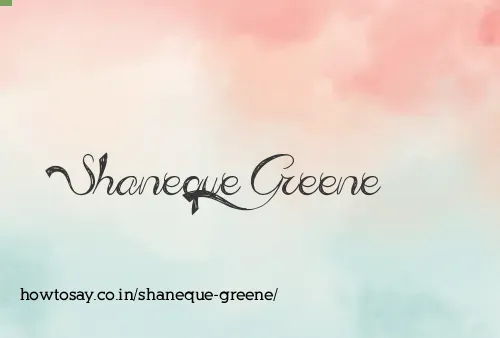 Shaneque Greene