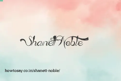 Shanett Noble
