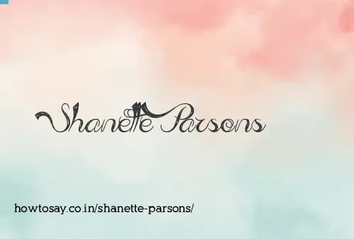 Shanette Parsons