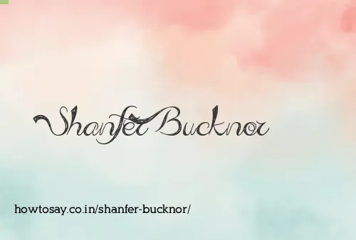 Shanfer Bucknor