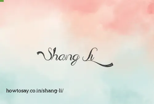 Shang Li