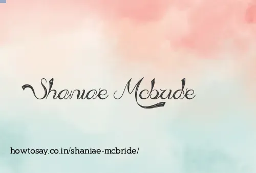 Shaniae Mcbride
