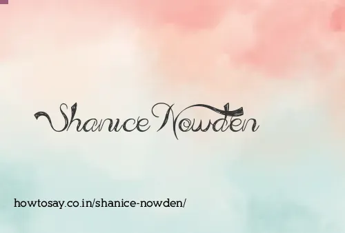 Shanice Nowden