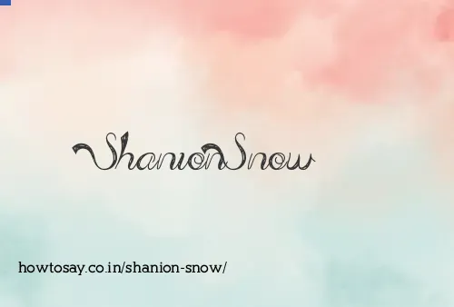 Shanion Snow