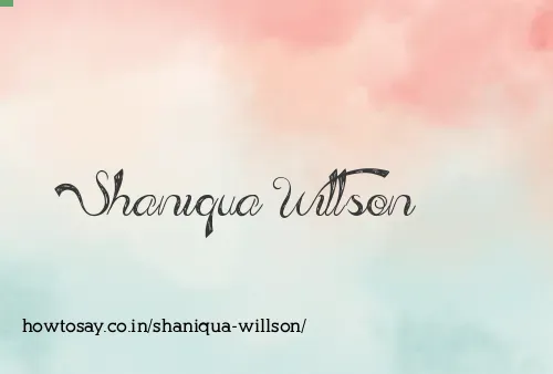 Shaniqua Willson