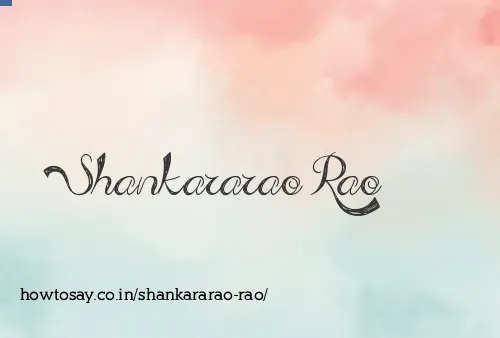Shankararao Rao
