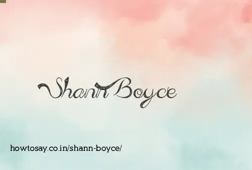 Shann Boyce
