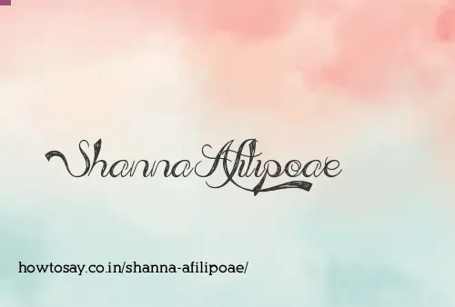 Shanna Afilipoae