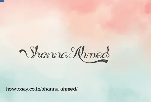 Shanna Ahmed