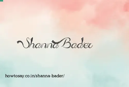 Shanna Bader
