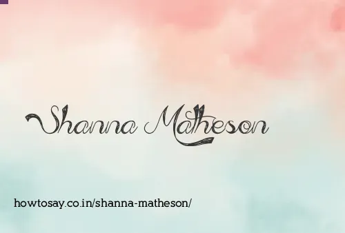 Shanna Matheson