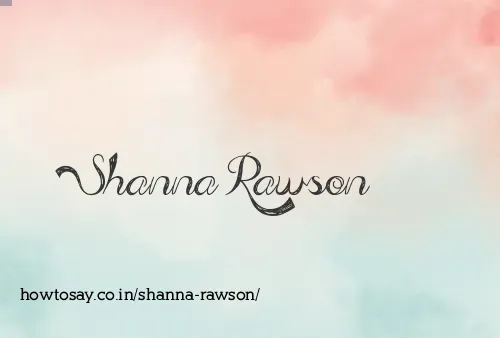 Shanna Rawson