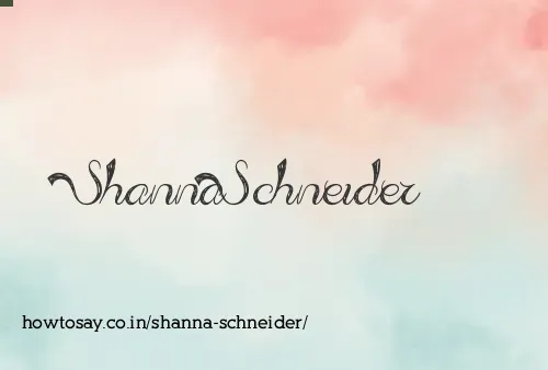 Shanna Schneider