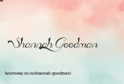 Shannah Goodman