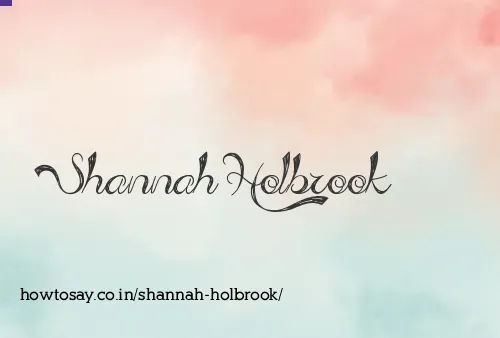 Shannah Holbrook