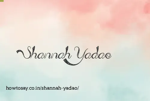 Shannah Yadao