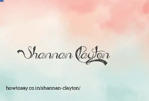 Shannan Clayton