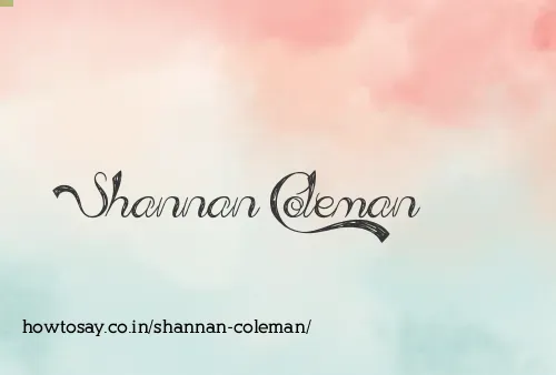 Shannan Coleman