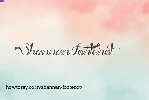 Shannan Fontenot
