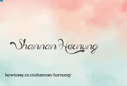 Shannan Hornung