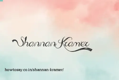 Shannan Kramer