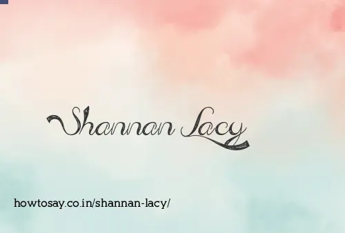 Shannan Lacy