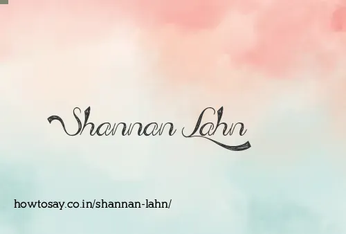 Shannan Lahn