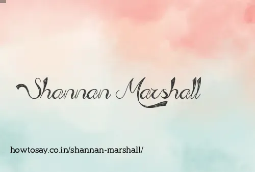 Shannan Marshall