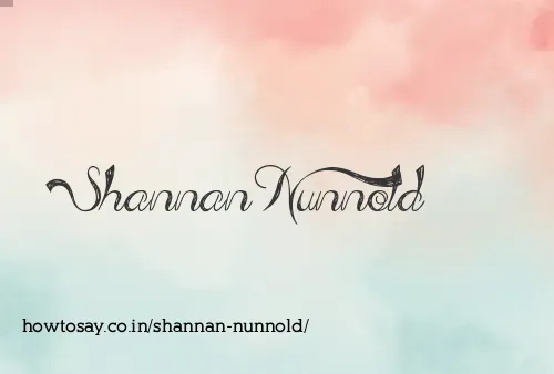 Shannan Nunnold
