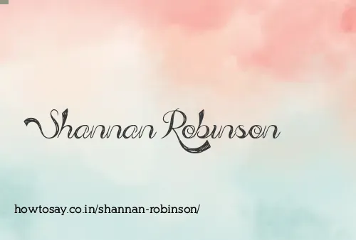 Shannan Robinson