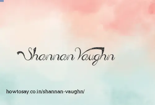 Shannan Vaughn