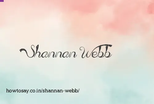 Shannan Webb