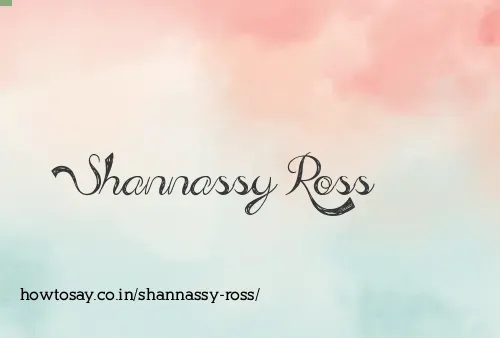 Shannassy Ross