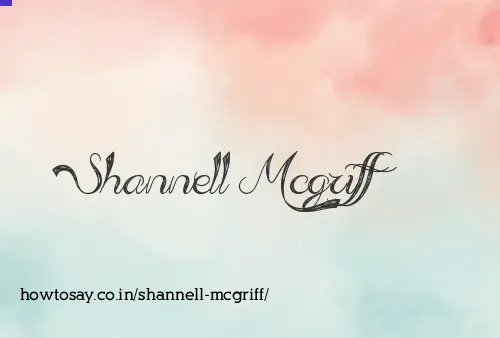 Shannell Mcgriff