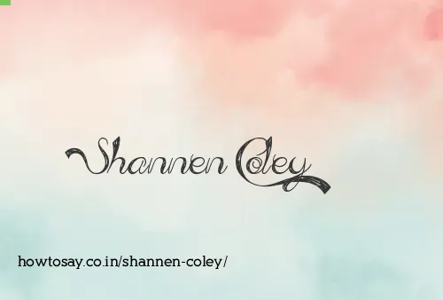 Shannen Coley