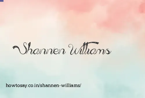 Shannen Williams