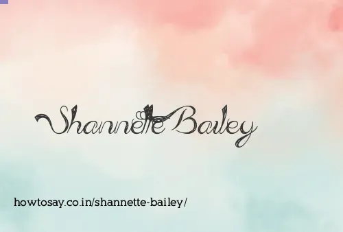 Shannette Bailey
