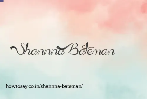 Shannna Bateman