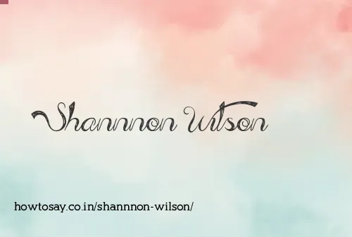 Shannnon Wilson
