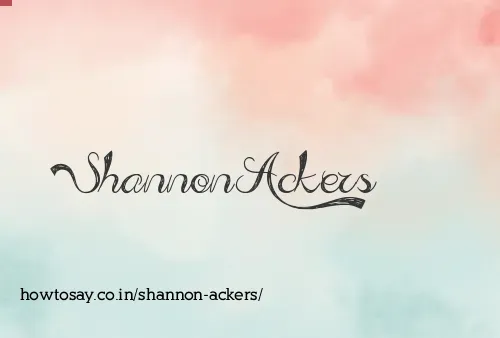 Shannon Ackers