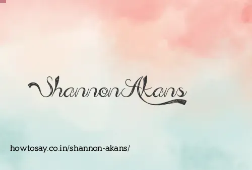 Shannon Akans