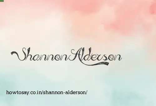 Shannon Alderson