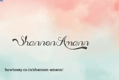 Shannon Amann
