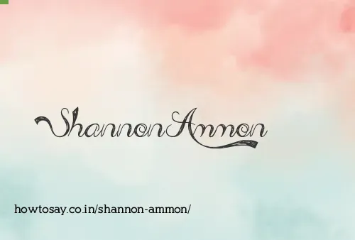 Shannon Ammon