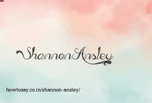 Shannon Ansley