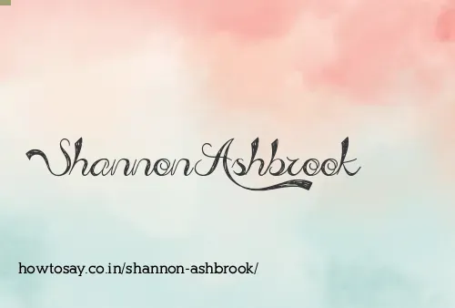 Shannon Ashbrook