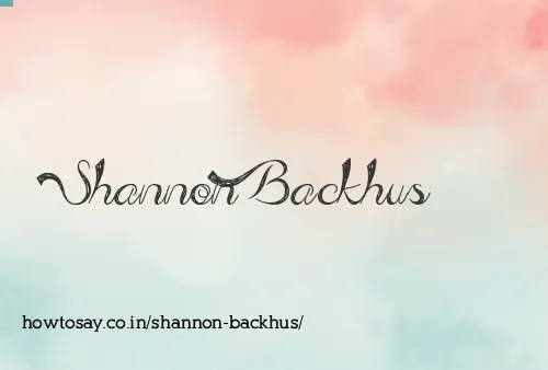 Shannon Backhus